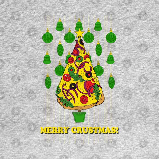 Merry Crustmas Pizza Christmas Tree by HotHibiscus